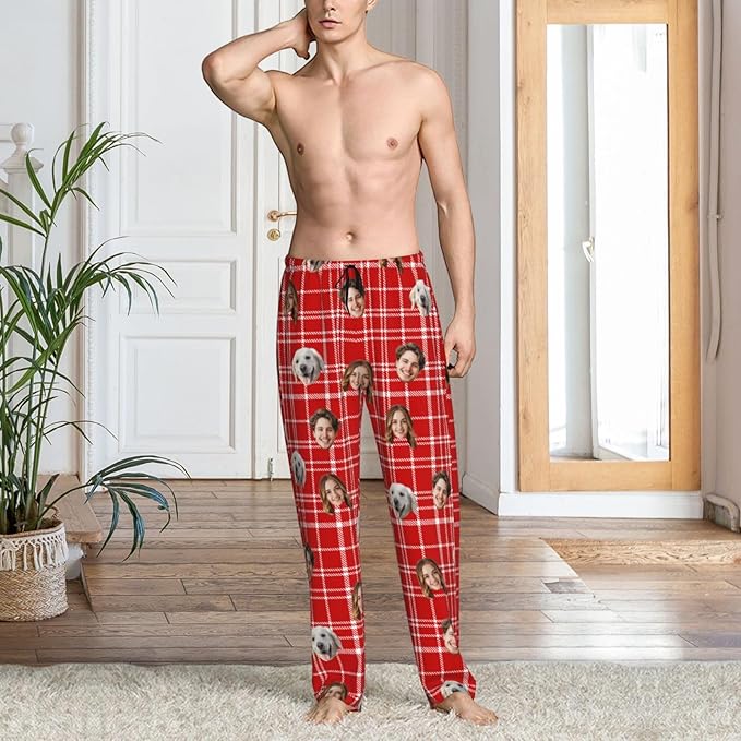 Personalized Pajama Pants For Men Women Custom Pajama Pants With Face Custom Face Pajamas Funny Customized Gifts