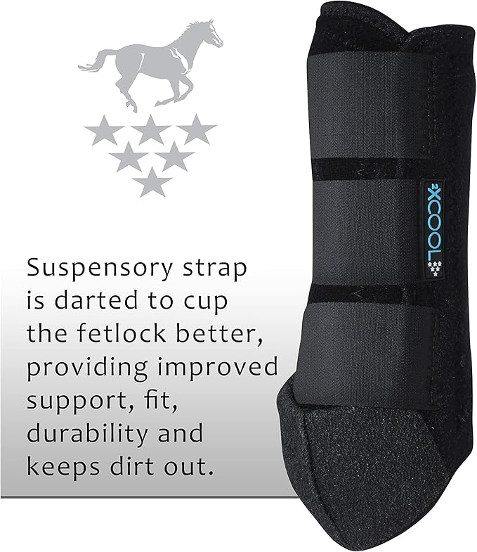 Professional's Choice 2XCOOL Sports Medicine Horse Boots | Protective & Breathable Design for Ultimate Comfort, Durability & Cooling in Active Horses | 2 Pack