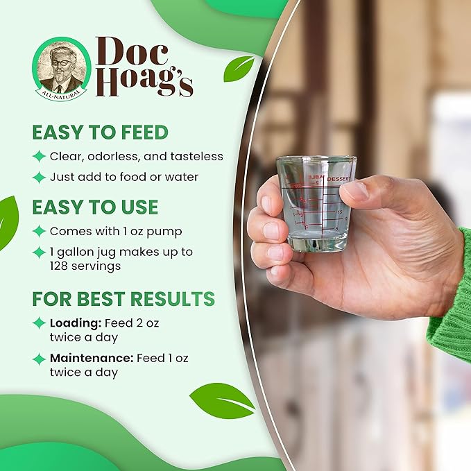 Doc Hoag’s Aloe Vera+Agave Premium Horse Supplement – Made in USA – Original Udder Balm – Natural Gastric Support for Horses & Large Animals – Stress Relief & Ulcer Care, 128 Fl Oz.