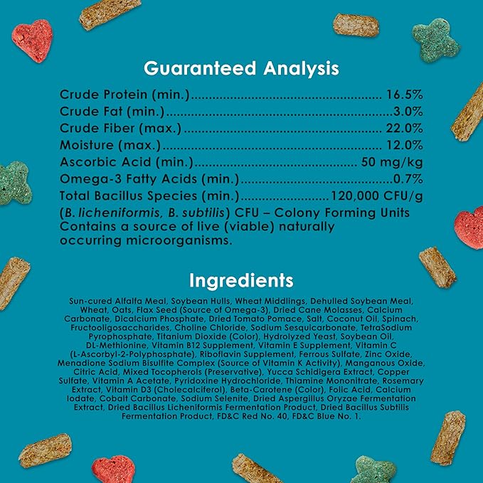 Kaytee Forti-Diet Pro Health Nourish+Protect Juvenile Rabbit Food, Comprehensive Nutrition Backed by Science, Digestive Health, Immune Support, 3 Pounds