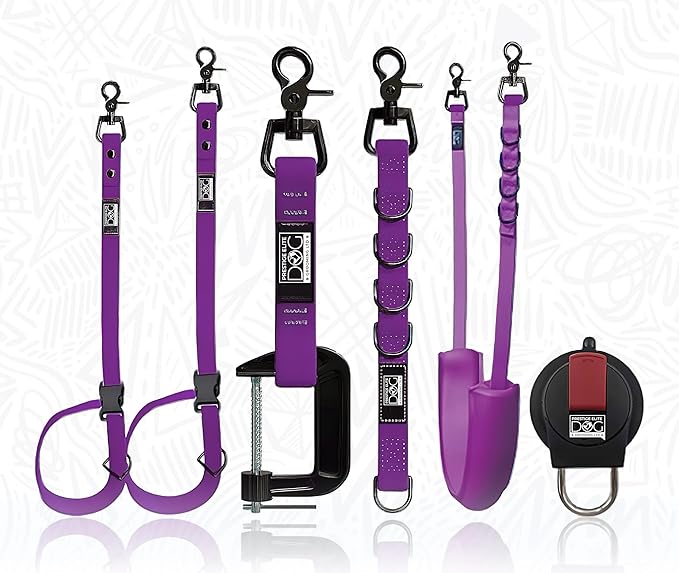 Prestige Elite - Grooming loops for Dogs, Groomers Helper, Grooming Loops for Pet Groomers Adjustable Bio Thane Dog Grooming Loop, Belly Strap, Grooming Noose, Waterproof Extension Strap & Suction Cup