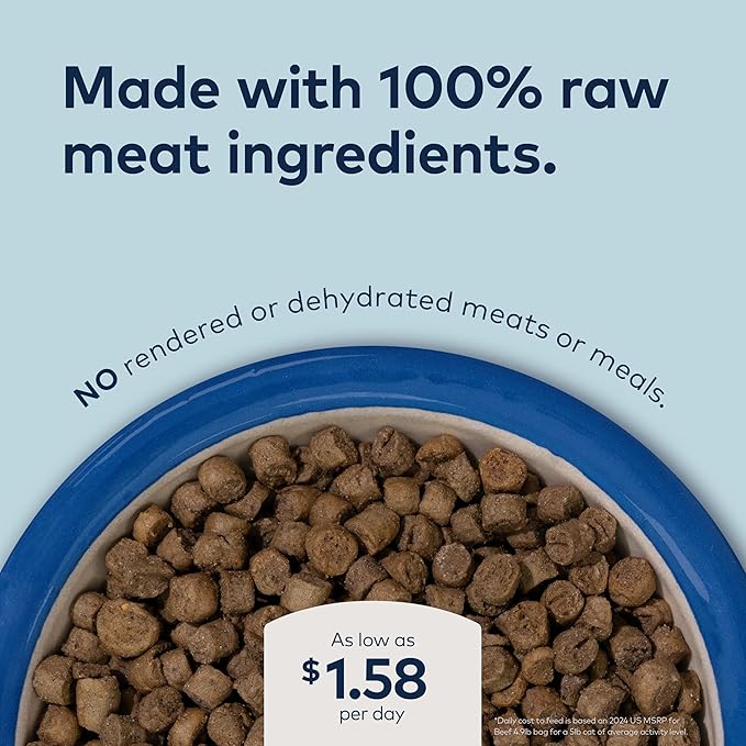 ZIWI Peak Steam & Dried Cat Food Bundle – High Protein, Skin and Coat Health, Low Carb, for All Lifestages (1.8lb bags of Beef, Chicken and South Pacific Fish recipes)