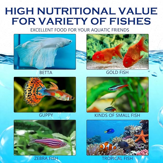 Freeze Dried Brine Shrimp Cubes– 100% Natural High‑Protein Fish Food for Tropical, Marine & Freshwater Aquarium, Turtles, Pond Fish, Koi, Discus, Angelfish, Tetras - Floating Shrimp Cubes, 4.5 oz