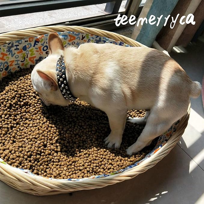 TEEMERRYCA Adjustable Microfiber Leather Spiked Studded Dog Collars with a Squeak Ball Gift for Small Medium Large Pets Like Cats/Pit Bull/Bulldog/Pugs/Husky, Black, S 10.8-13.2 inches
