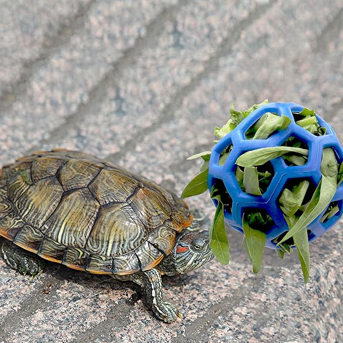 Tirifer Tortoise Feeder Ball, 5.5 inch, Encourages Foraging Behaviors, Keeps Pets Entertained