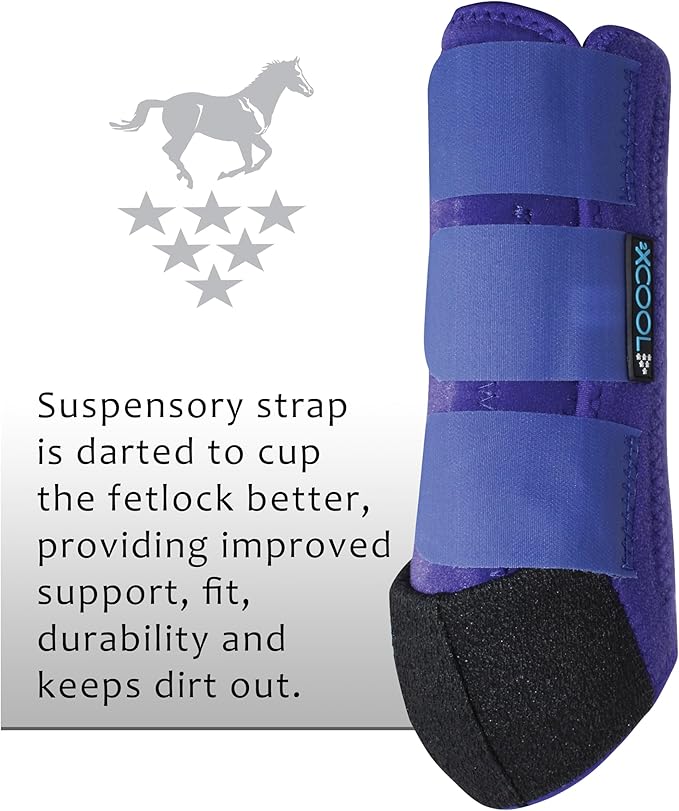 Professional's Choice 2XCOOL Sports Medicine Horse Boots | Protective & Breathable Design for Ultimate Comfort, Durability & Cooling in Active Horses | 2 Pack