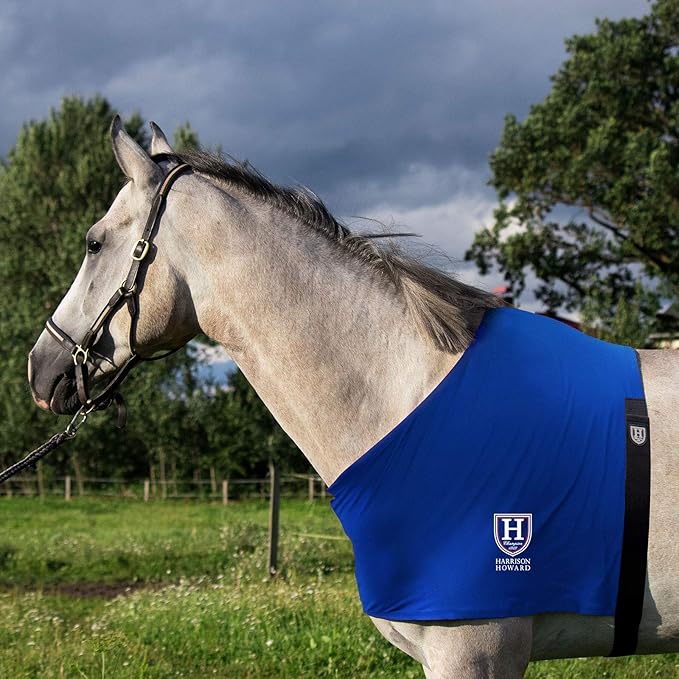 Harrison Howard Stretch Vest Anti Rub Bib Wither Shoulder Guard Horse Chest Saver Protector Blue M
