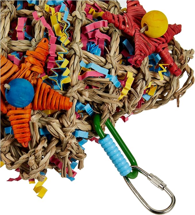 Super Bird Creations SC208 Foraging Toy - Ideal for Small Animals - Fun & Entertaining Animal Toy - Pickin’ Pocket Design - Made with Safe Components - 5” x 3” x 7.5”
