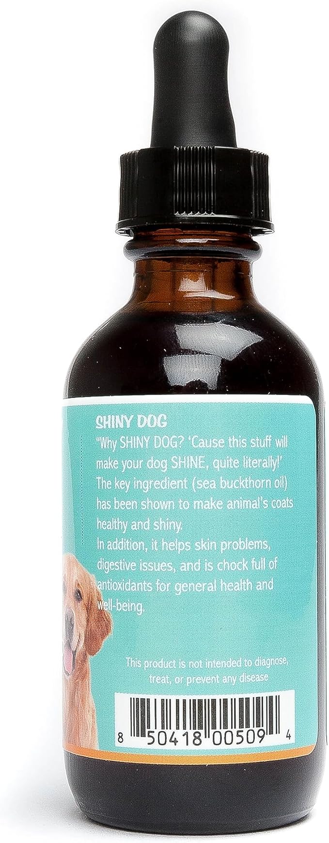 SeaBuck 7 Shiny Dog Sea Buckthorn Oil to Improve Dog Health (2-4 Month Supply, 60ml) – Supports Shiny Coat, Healthy Digestion, and Skin & Paw Pad Health for Dogs