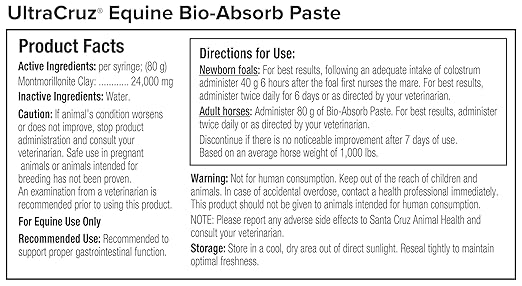 UltraCruz Equine Bio-Absorb Paste, 60 ml