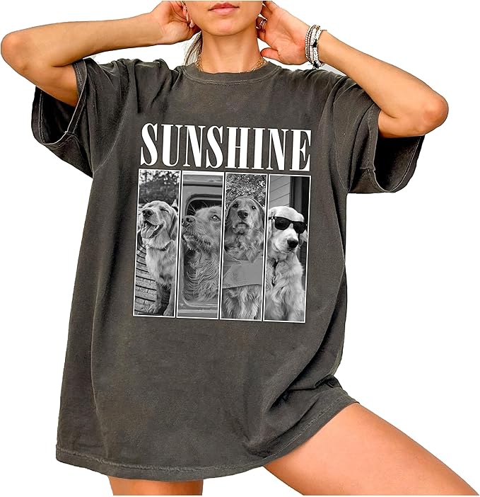 Nazenti Custom Photo Shirt, Personalized Tshirt for Mom, Dad, Grandma, Pet Lovers Gifts, Mama Gift for Women, Christmas Shirt