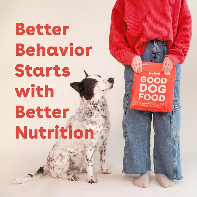 Pupford Good Dog Food, Freeze-Dried Raw, High-Protein, Superfood Ingredients, Vet-Approved, No Fillers or Artificial Additives (Beef Recipe, 16 oz)