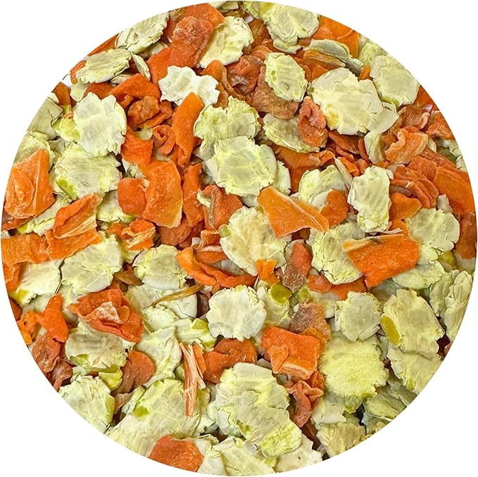 Exotic Nutrition Peas & Carrots 8 oz. - Healthy Natural Mixed Dried Vegetable Treat - for Rabbits, Guinea Pigs, Hamsters, Chinchillas and Small Pets (Pack of 2)
