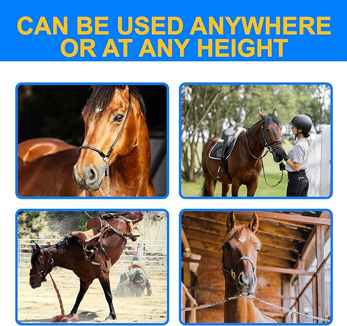 Quick Release Horse Tie Ring, Magnetic Safety Tie Ring for Horses, Heavy-Duty Training Equipment for Trailers and Barns