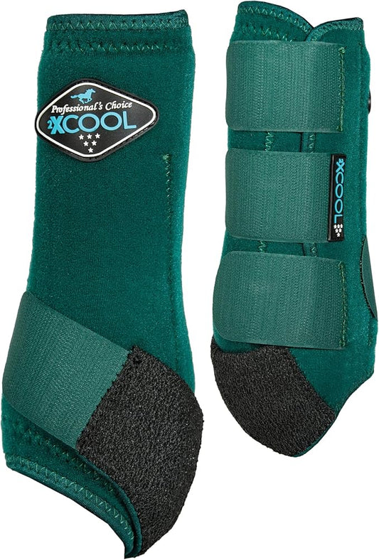 Professional's Choice 2XCOOL Sports Medicine Horse Boots | Protective & Breathable Design for Ultimate Comfort, Durability & Cooling in Active Horses | 2 Pack