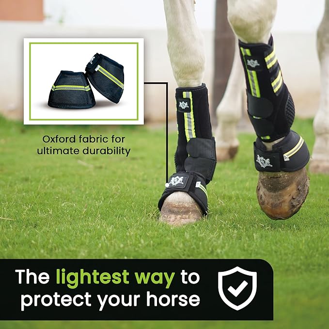 Bell Boots | Prevent Horses from Injury | Professional Bell Boots for Horses with Superb Protection, Durability, Comfort, Relaxable & Lightweight | Easily Remove mud & dust