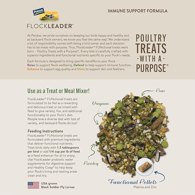 Defend, Functional Poultry Treats for Immune Support, 1.5 lb