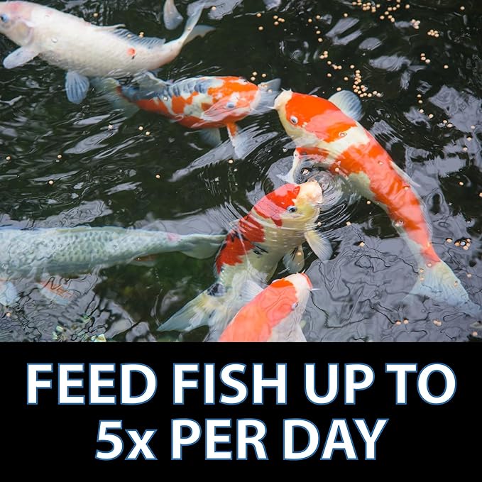 CrystalClear Platinum Fish Food, Premium Floating Pellets for Koi & Goldfish – Boost Growth, Color, and Wellness in Backyard Ponds & Water Gardens, 5mm Pellets, 17.6 Pounds