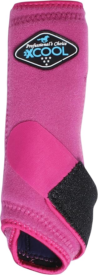 Professional's Choice 2XCOOL Sports Medicine Horse Boots | Protective & Breathable Design for Ultimate Comfort, Durability & Cooling in Active Horses | 2 Pack Small Raspberry