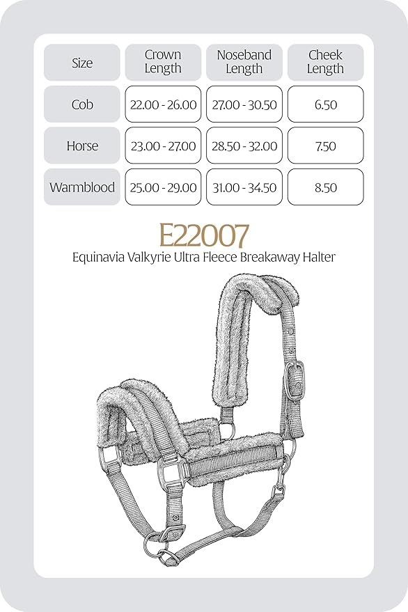 Equinavia Valkyrie Ultra Fleece Breakaway Horse Halter | Padded Fleece Adjustable Safety Halter with Nylon Webbing - Wine Red/Black - Warmblood