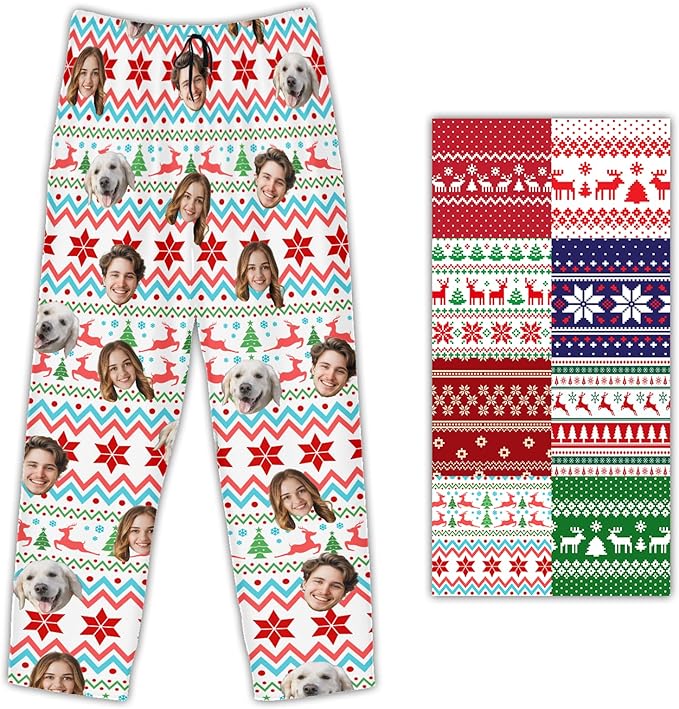 Personalized Pajama Pants For Men Women Custom Pajama Pants With Face Custom Face Pajamas Funny Customized Gifts