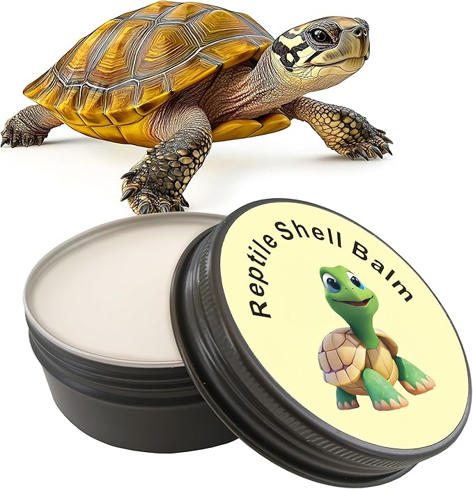 Tortoise Shell Conditioner Cream Turtle Shell Care Balm – Hydration Formula for Land Tortoises, Supports Dry Shell Health and Shine, 2 oz