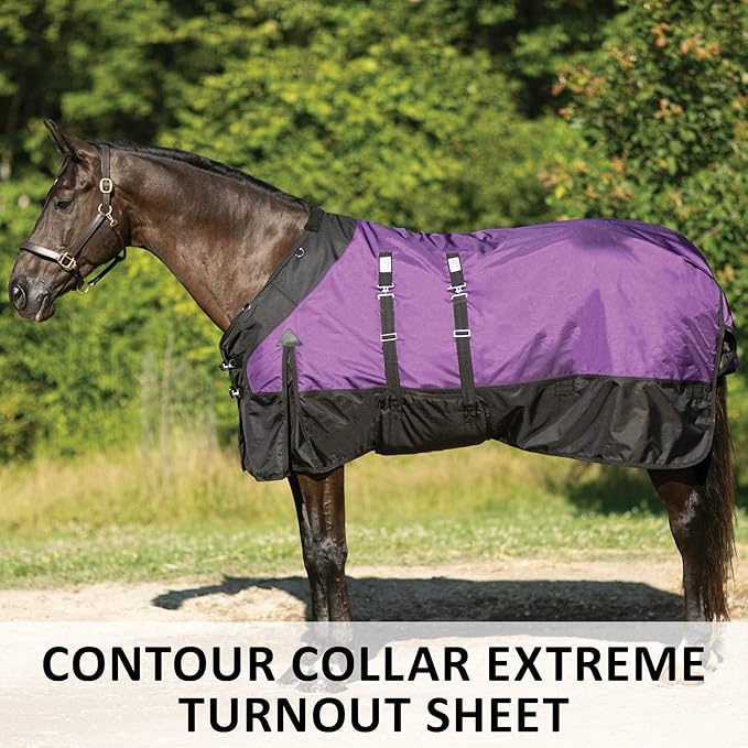 STORM SHIELD Contour Collar Classic II Horse Turnout Blanket | Bellyband Closure | Horse Blankets for Winter Waterproof | Weather Protection | Winter Horse Blanket