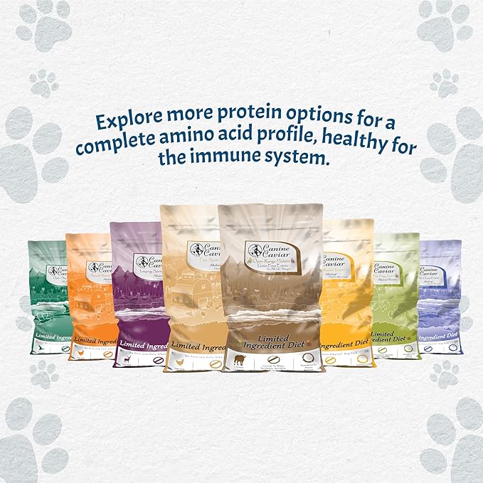 Canine Caviar - Leaping Spirit: Venison & Pearl Millet Alkaline Dry Dog Food, Limited Ingredients, Gluten-Free, Based on Science & Research, Veterinary Alternative Diet (11 Pound Bag)