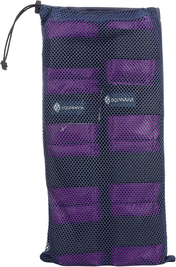 Equinavia Cool Relief Therapy Ice Boots Leg Wraps Pair for Horses, Gel Pack with Adjustable Straps | 16.5" x 15.5" with Storage Bag - Purple - Pair - One Size
