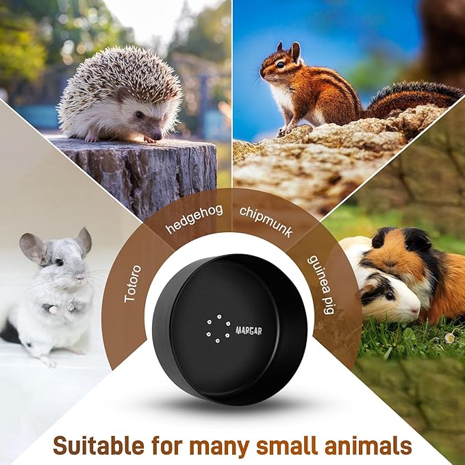 MARGAR 15" Aluminum Alloy Chinchilla Exercise Wheel,Silent Running Wheel for Chinchillas, Hamsters or Other Small Pets