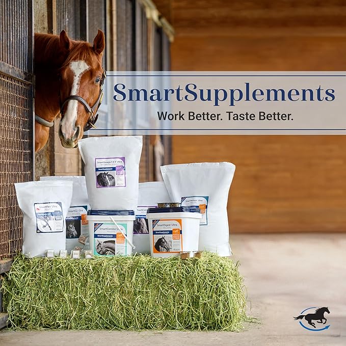 SmartCalm Pellets Horse Calming Supplement | No Added Sugar or Herbs | Equine Supplement | 56 Servings | 7.5 lb Bag