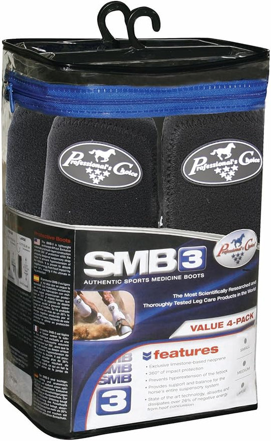 Professional's Choice SMB-3 Sports Medicine Boot | 360 Degrees of Impact Protection | Support for The Suspensory System | Value 4-Pack