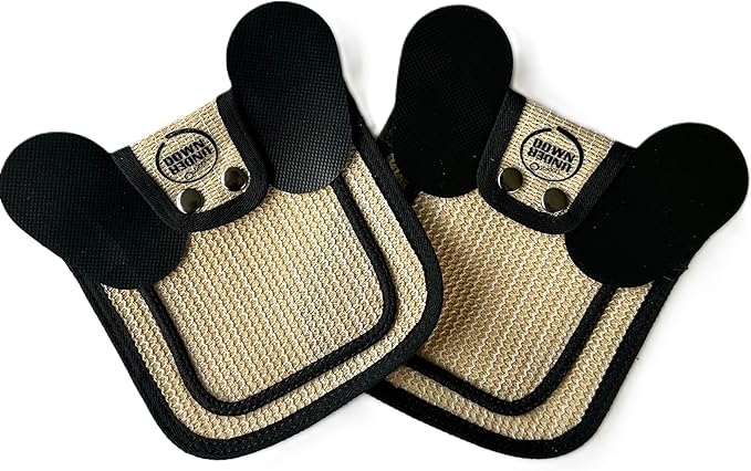 DOWN UNDER OUTDOORS 2 Pack Small Chicken Saddles for Bantams and Young Birds, Includes Shoulder Covers (Sand Mesh)…