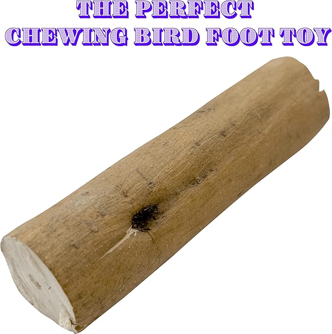 by M&M 5505 Pk8 Natural Sola Skin Logs - Natural Sola Wood Logs, Includes Bark, Handcut Chunky Toys, Lightweight, Easy for Pets to Play with, Great for Small and Medium Size Birds