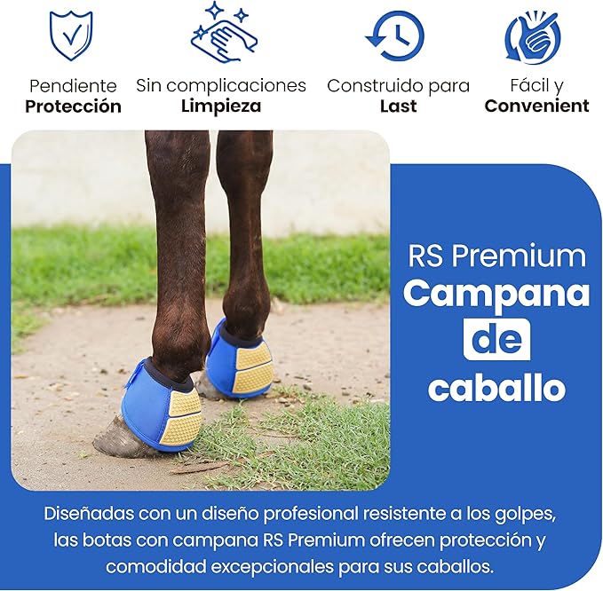 Bell Boots | Prevent Horses from Injury | Professional Bell Boots for Horses with Superb Protection, Durability, Comfort, Relaxable & Lightweight | Easily Remove mud & dust