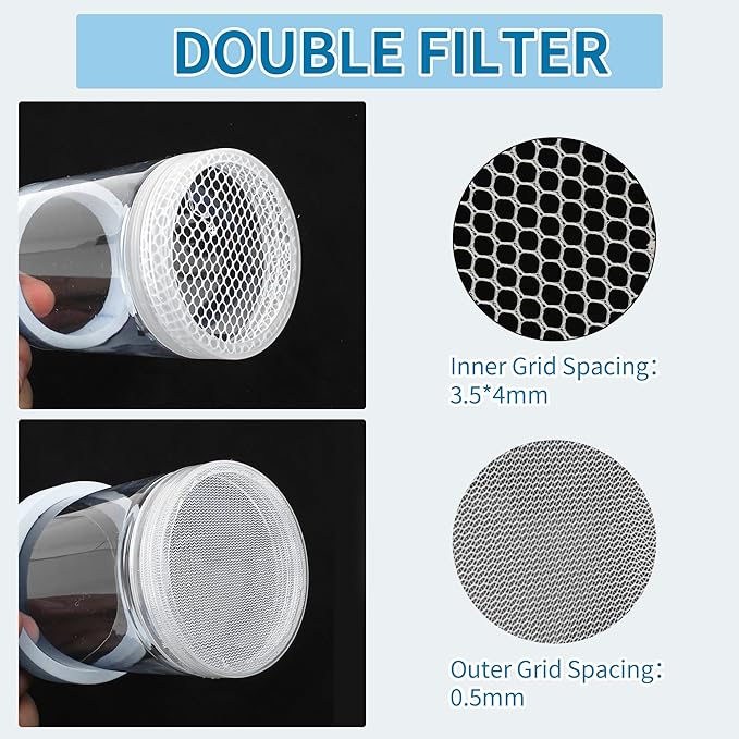 Suspensions Breeder Box, Floating Mesh Isolation Fish Tank Separator Set, Ideal for Aquatic Pets, Large, White, 1 Set