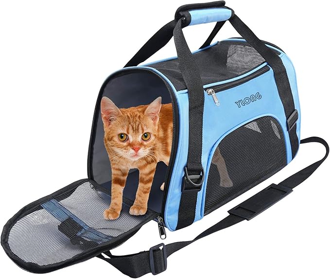 YLONG Airline Approved Pet Carrier,Soft-Sided Pet Travel Carrier for Cats Dogs Puppy Comfort Portable Foldable Pet Bag