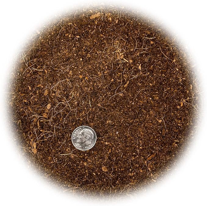 Premium Organic Coconut Coir Mix for Home Gardening - All Natural Soil Amendment - PH Balanced and Double Washed Coco Coir by Gardenera (2 Quart Bag)