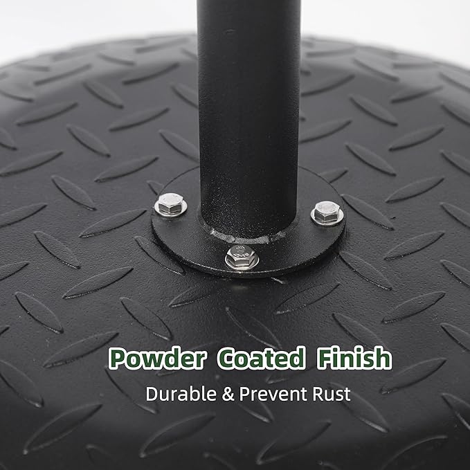 Horse Hoof Stand, Height Adjustable Farrier Stand for Horse Hoof Trimming, 17 in Wide Round Base for Foot Balance Control