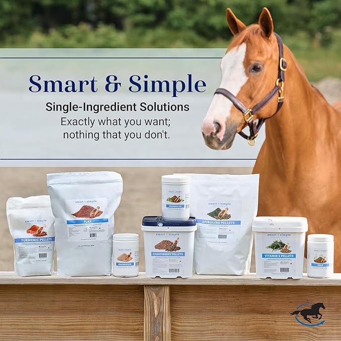 Smart & Simple Vitamin E Pellets | Horse Supplement Pellets | Vitamin E for Horses | Immune Support | Pellet Form for Easy Feeding | 112 Servings | 3.7 LB Bucket