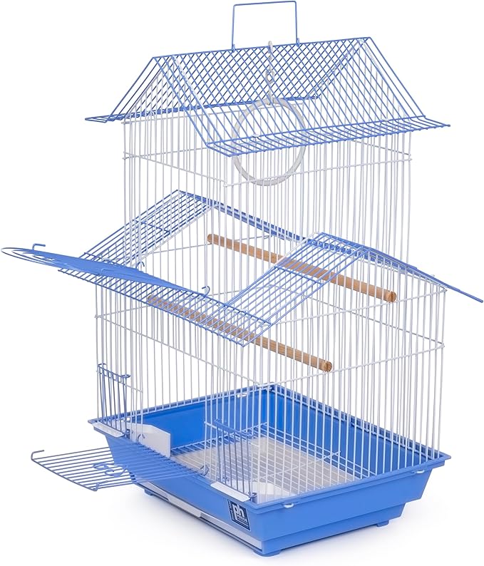 Prevue Hendryx SP1720-2 Shanghai Parakeet Cage, Blue and White