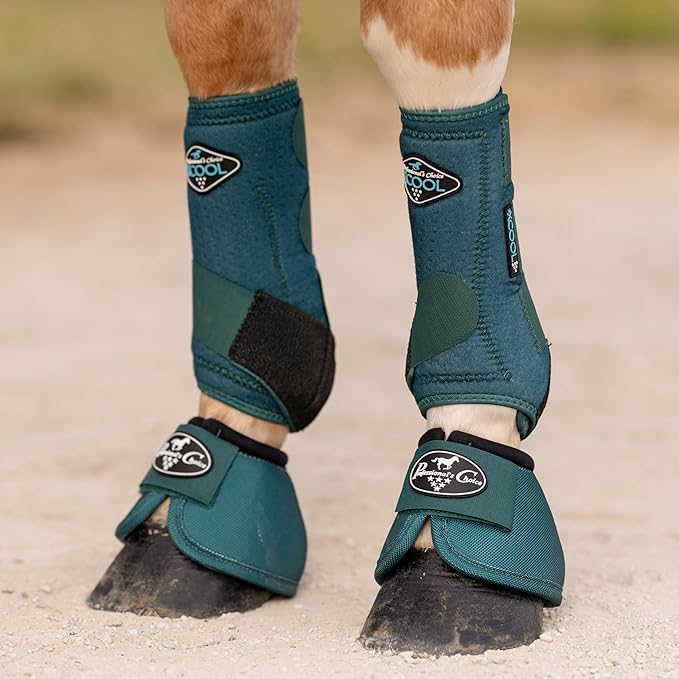 Professional's Choice Ballistic Overreach Bell Boots for Horses | Superb Protection, Durability & Comfort | Quick Wrap Hook & Loop