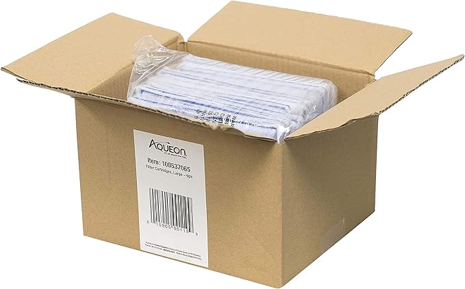 Aqueon Aquarium Fish Tank Replacement Filter Cartridges Large - 9 pack