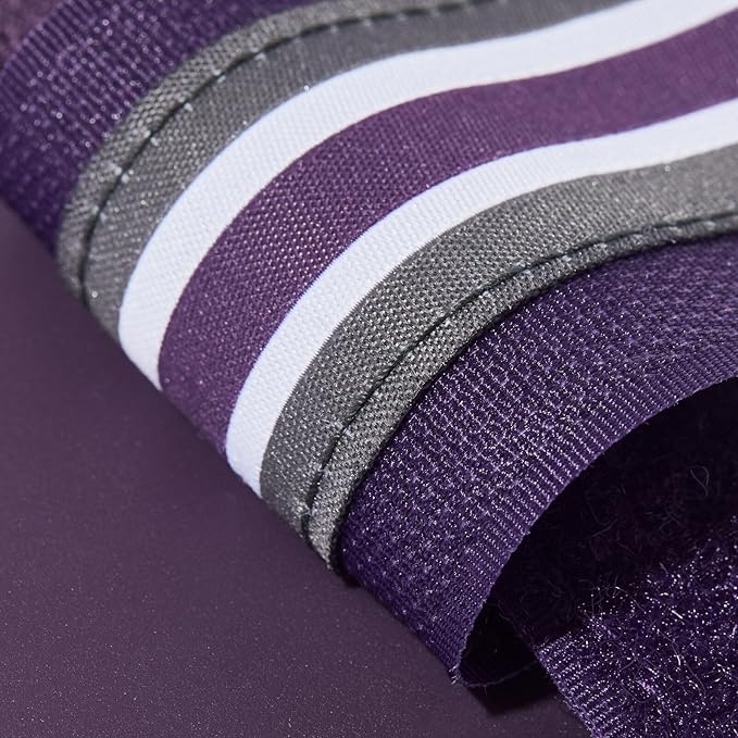 HORZE Adepto Open Front Tendon Boots | Durable Shell with Neoprene Lining - Blackcurrant Purple - Warmblood