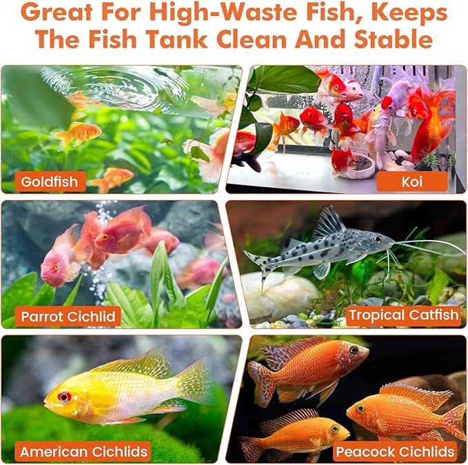 hygger Aquarium Water Bio-Clarifier, Reducing Fish Waste and Cleaning Organic Sludge, Natural Fish Tank Aquarium Leave-in Waste Management Solution for Freshwater and Saltwater Tanks, 1000 ML