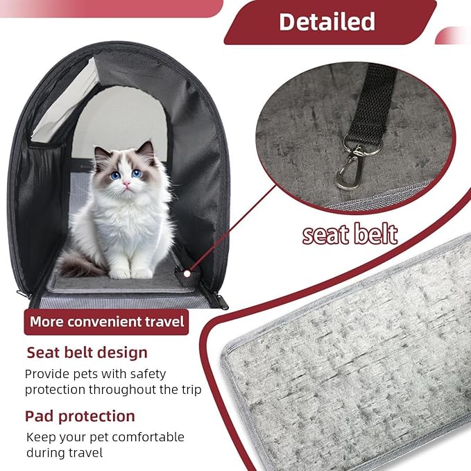 Motifs African Boho Paisley Floral (25) Cat Carriers Dog Carrier Pet Carrier with Locking Safety Zippers for Cats, Kitties, Puppies and Small Dogs