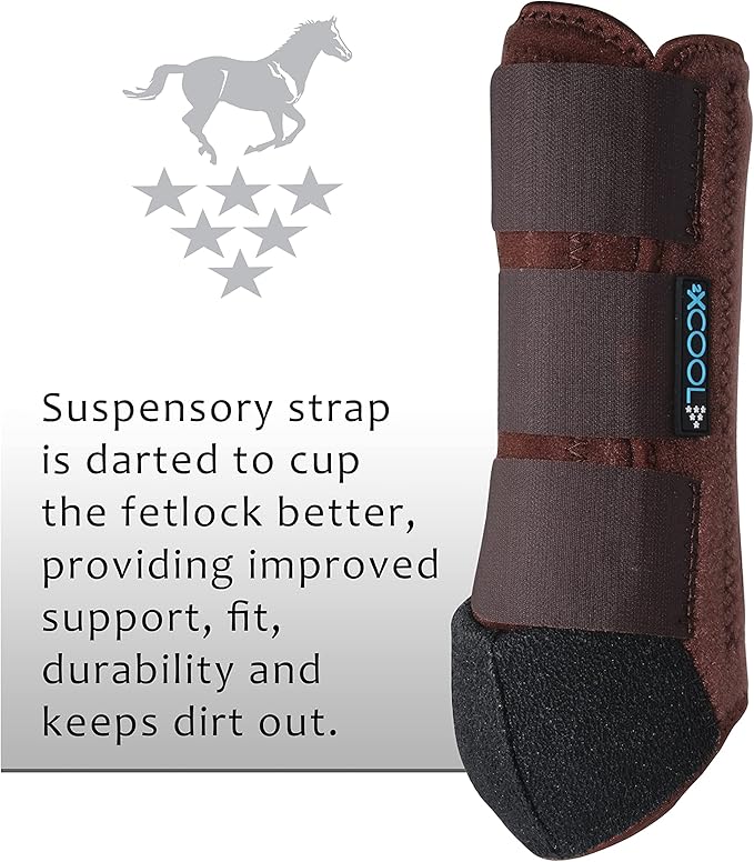 Professional's Choice 2XCOOL Sports Medicine Horse Boots | Protective & Breathable Design for Ultimate Comfort, Durability & Cooling in Active Horses | 2 Pack
