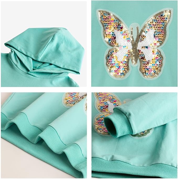 WELAKEN Sweatshirts for Girls Toddler & Kids II Little Girl's Pullover Tops Sweaters & Hoodies
