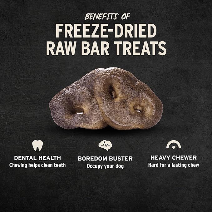 Vital Essentials Freeze-Dried Raw Pig Snout Dog Treat & Long-Lasting Natural Chew, 3-Pack | Single Ingredient Dog Treat for Aggressive Chewers | Made in USA