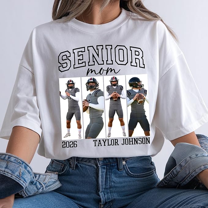 Nazenti Custom Photo Shirt, Personalized Tshirt for Mom, Dad, Grandma, Pet Lovers Gifts, Mama Gift for Women, Christmas Shirt